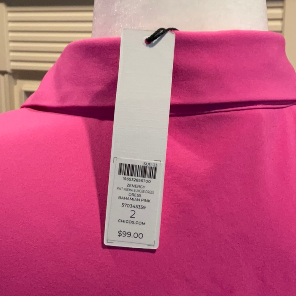 Elegant Pink Women's Bungee or Bubble Dress - Picture 3 of 6